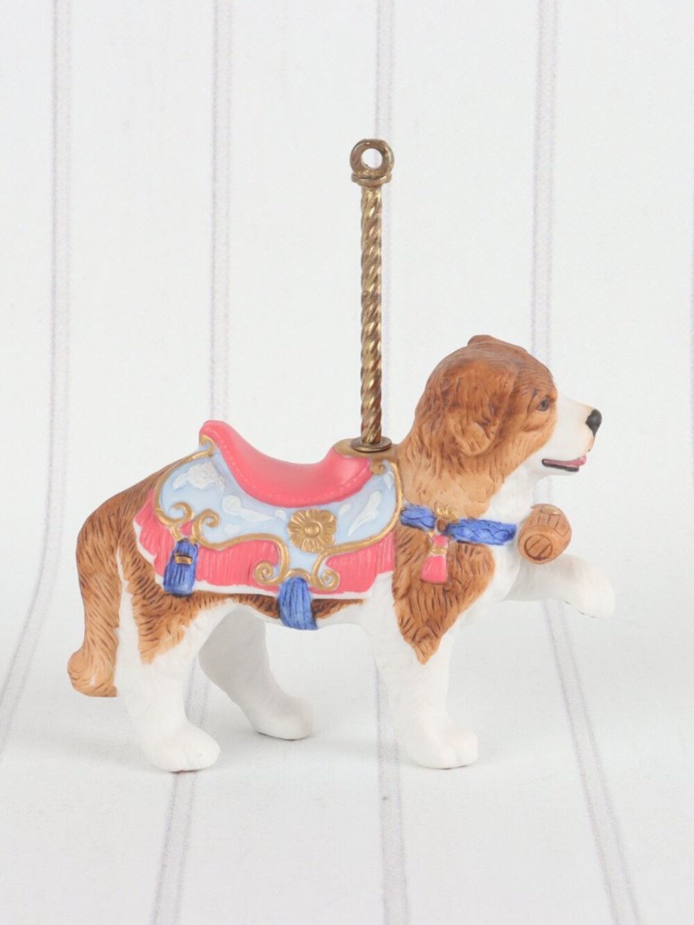 Vintage Lenox 1989 St. Bernard - The Christmas Carousel Collection